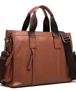 Men Business Leather Travel Bag